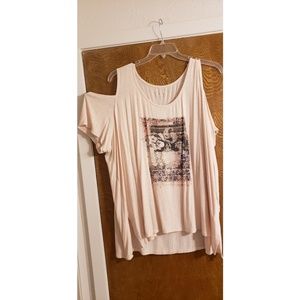 Cold shoulder ladies pull over